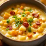 creamy loaded baked potato soup - featured image