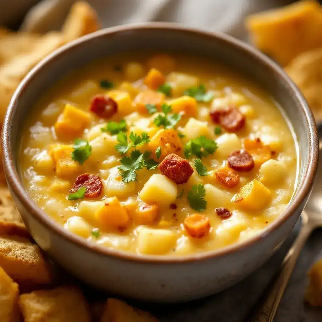 creamy loaded baked potato soup preparation steps