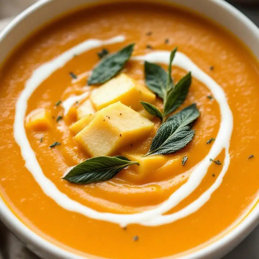 creamy maple butternut squash soup - featured image