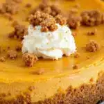 creamy no-bake pumpkin cheesecake - featured image