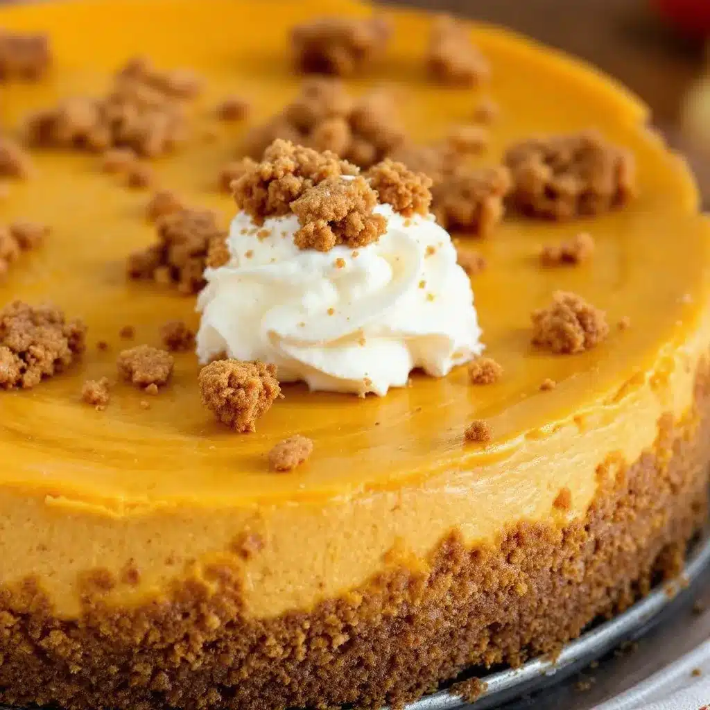 creamy no-bake pumpkin cheesecake preparation steps