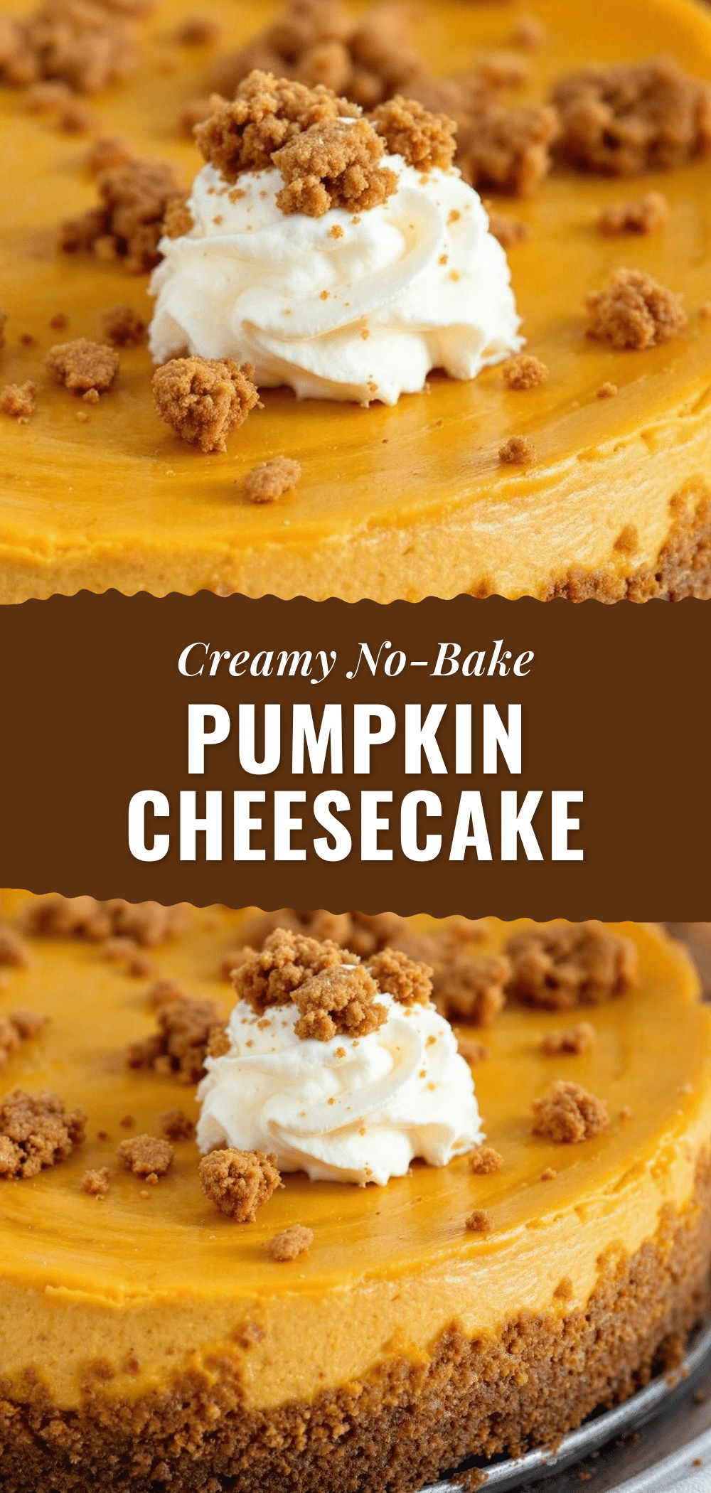 creamy no-bake pumpkin cheesecake recipe