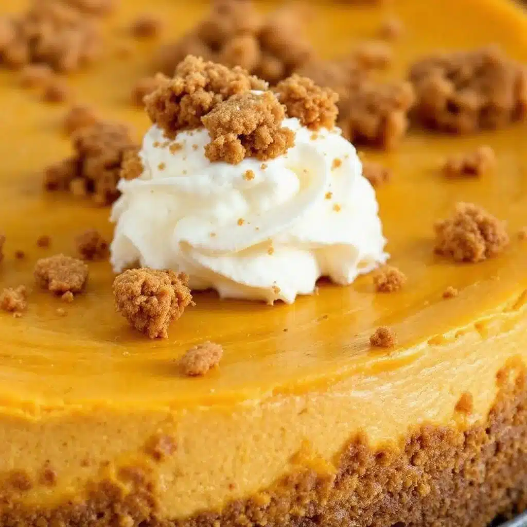 creamy no-bake pumpkin cheesecake - featured image