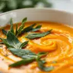 creamy roasted butternut squash soup - featured image