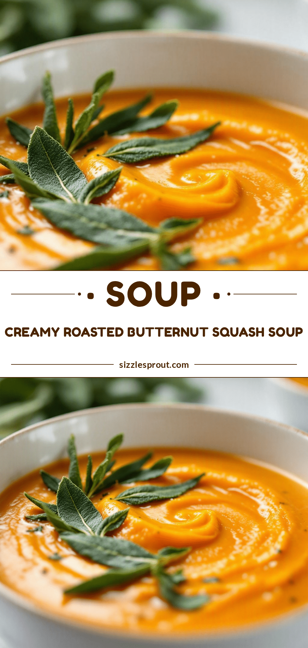 creamy roasted butternut squash soup recipe