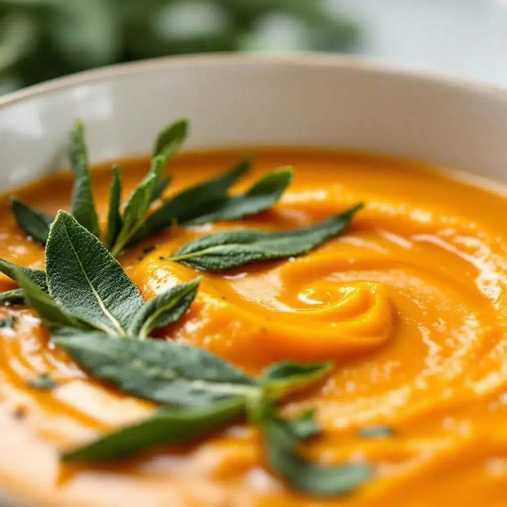 creamy roasted butternut squash soup - featured image