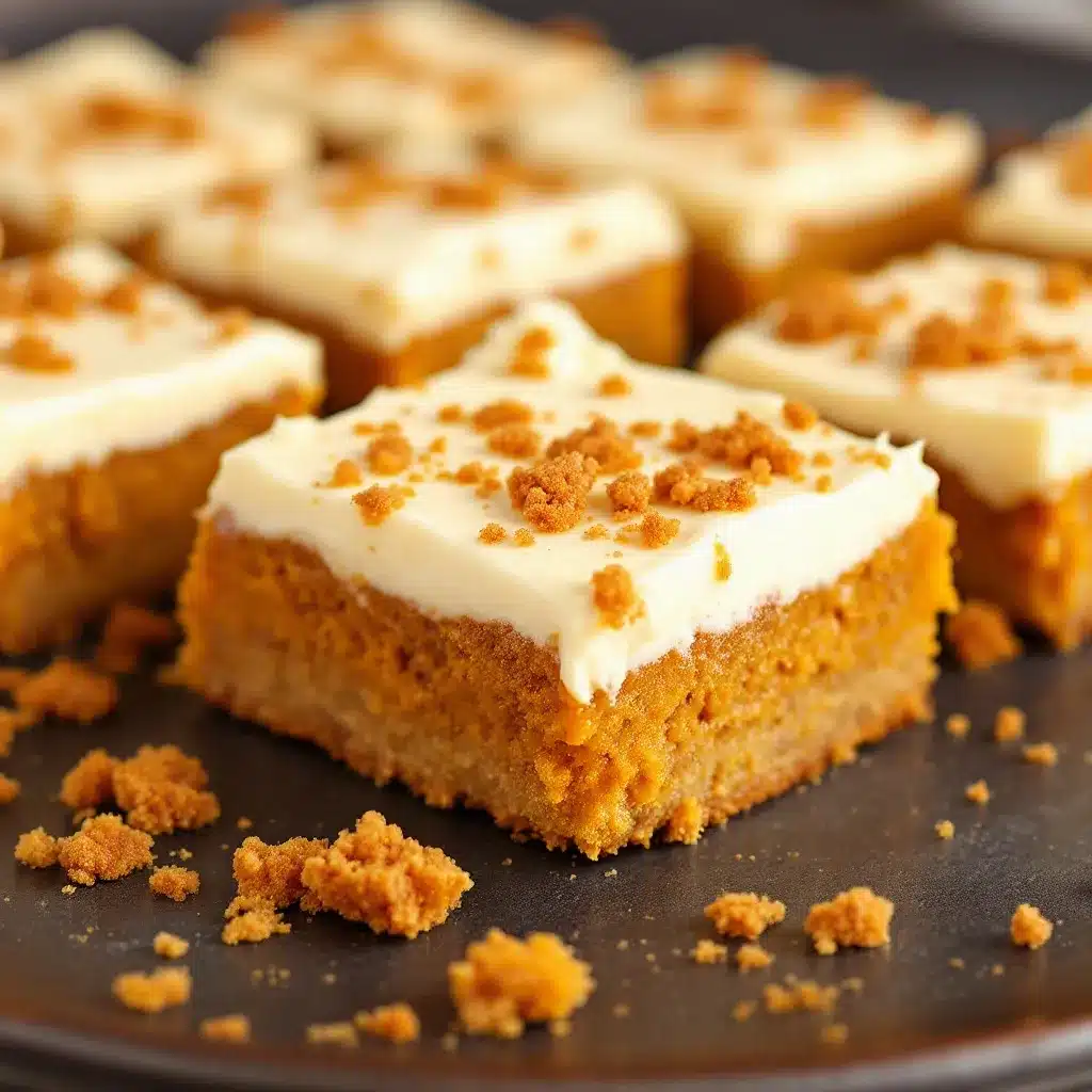 creamy salted caramel pumpkin bars preparation steps