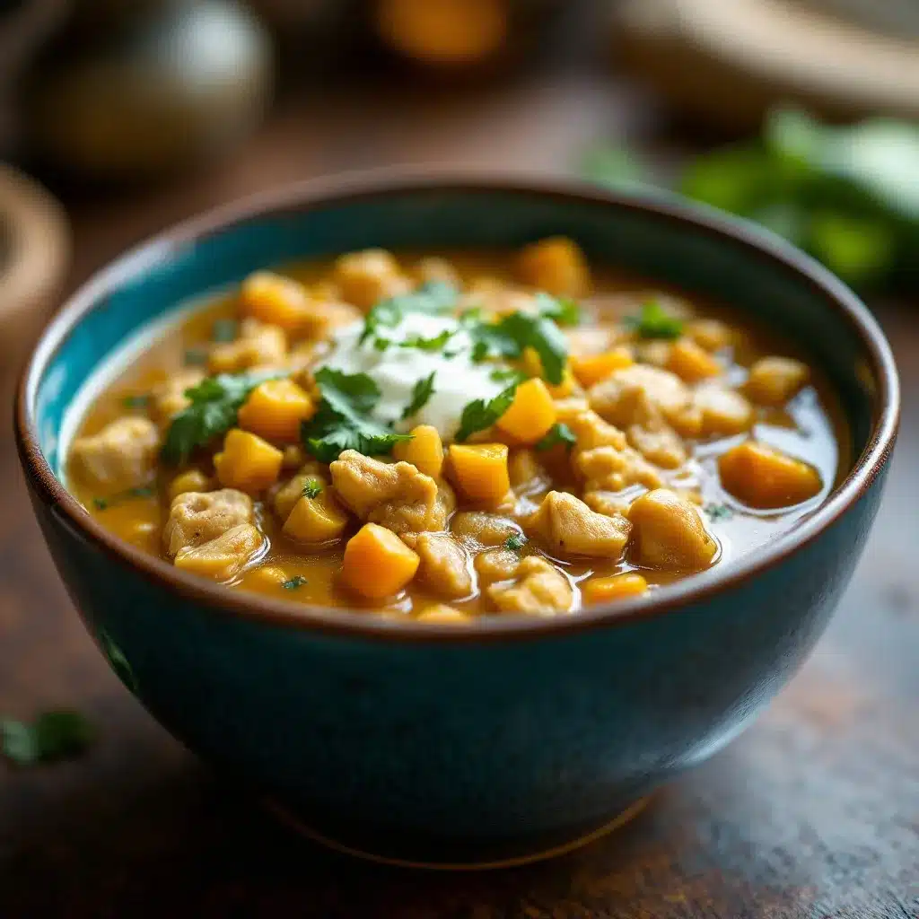 creamy white chicken chili with roasted poblano preparation steps
