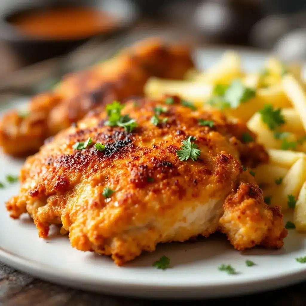 crispy air fryer chicken thighs preparation steps