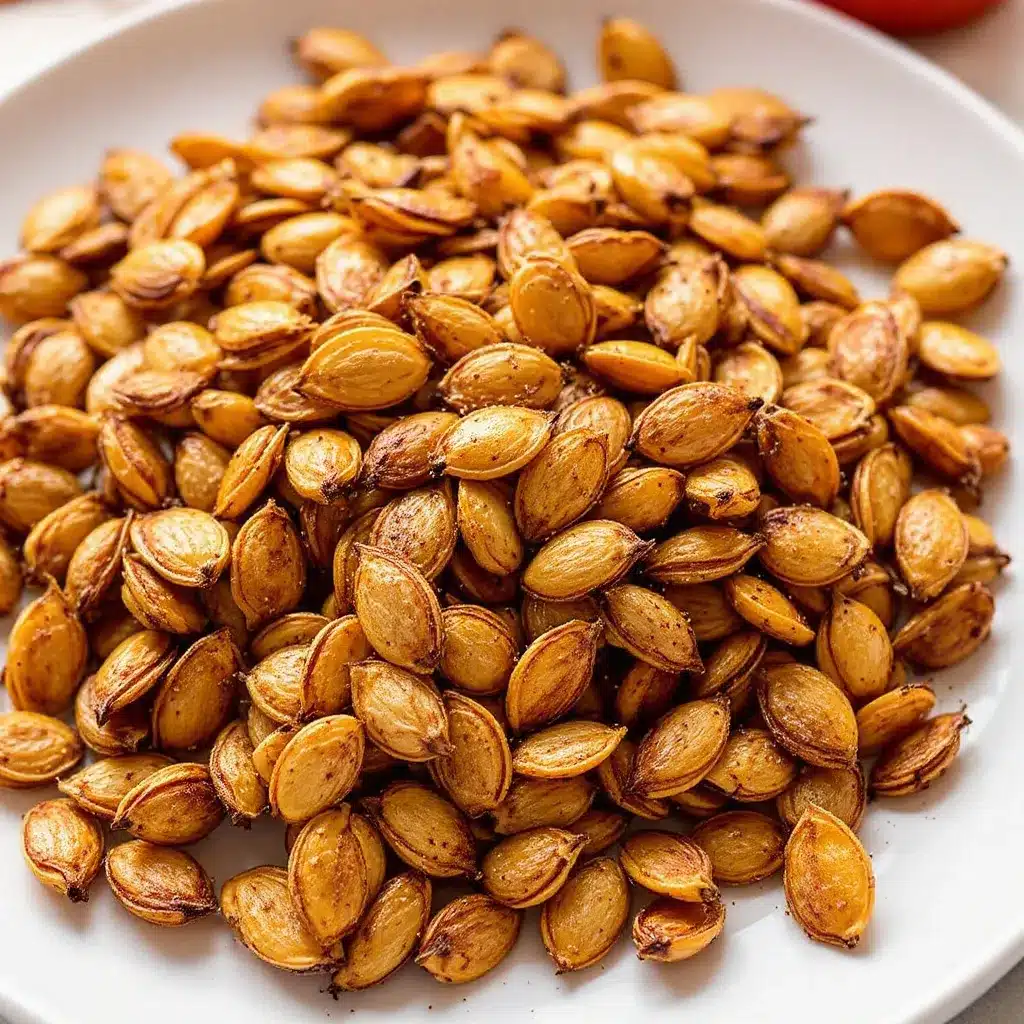 Crispy Air Fryer Cinnamon Sugar Pumpkin Seeds preparation steps