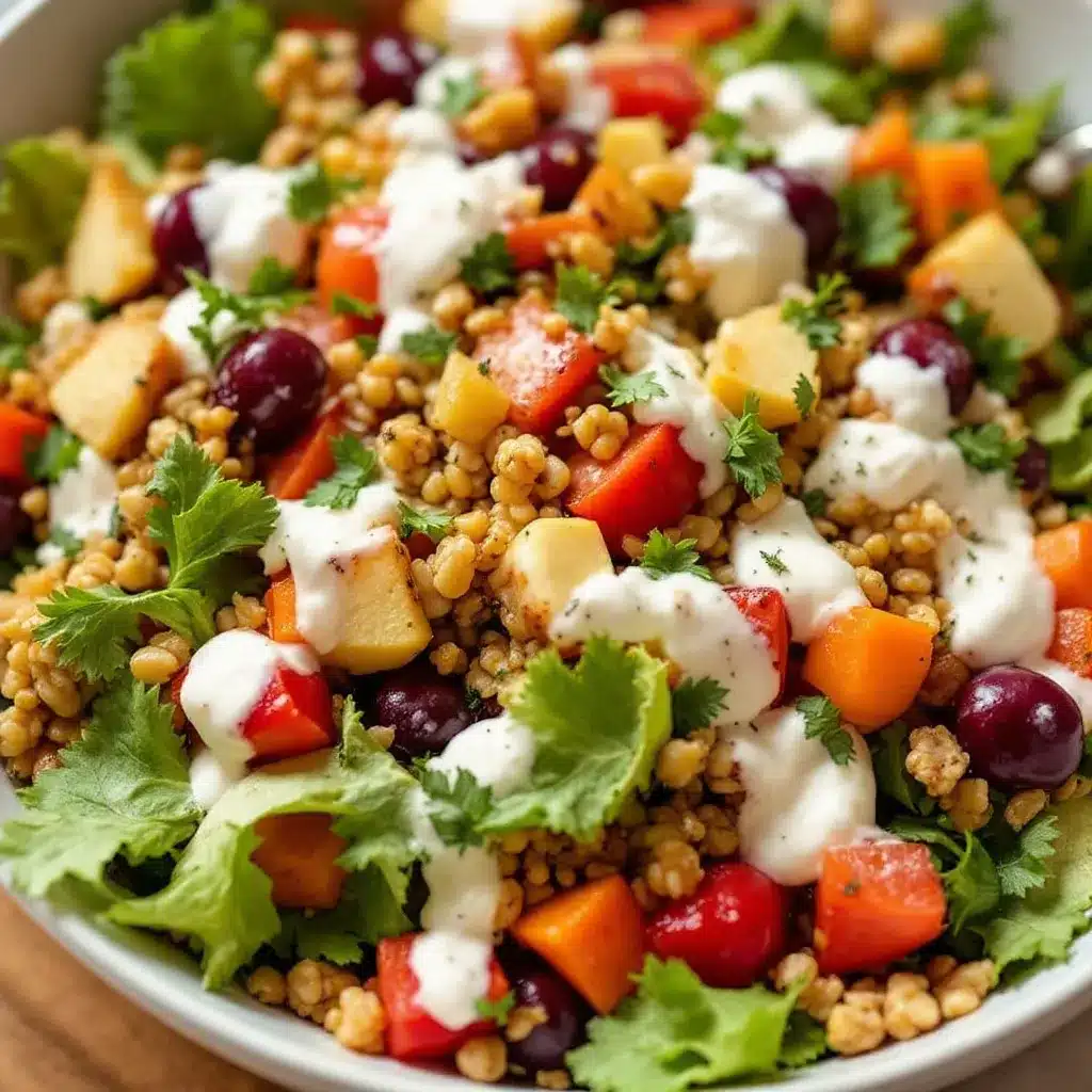 crispy autumn chopped salad preparation steps