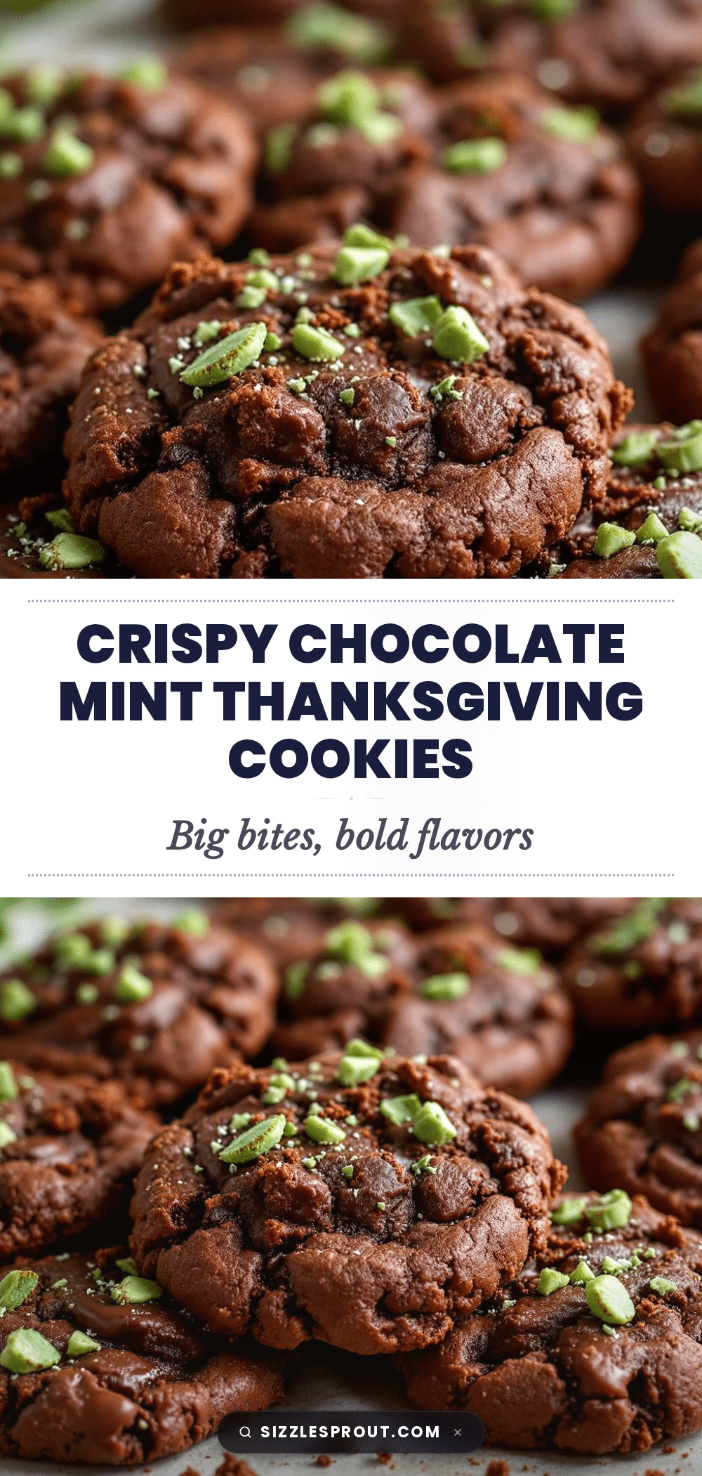 crispy chocolate mint thanksgiving cookies recipe