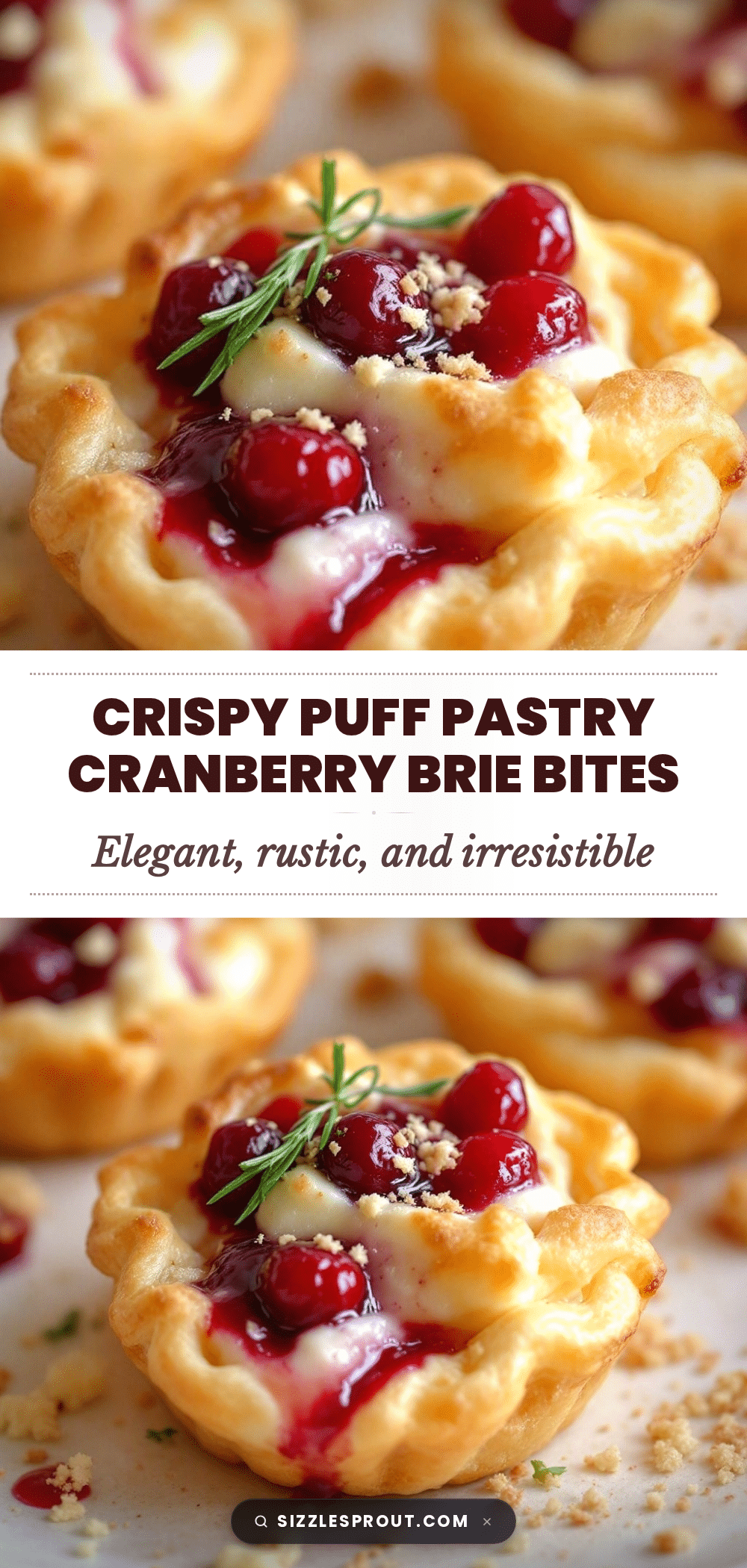 crispy cranberry brie bites recipe