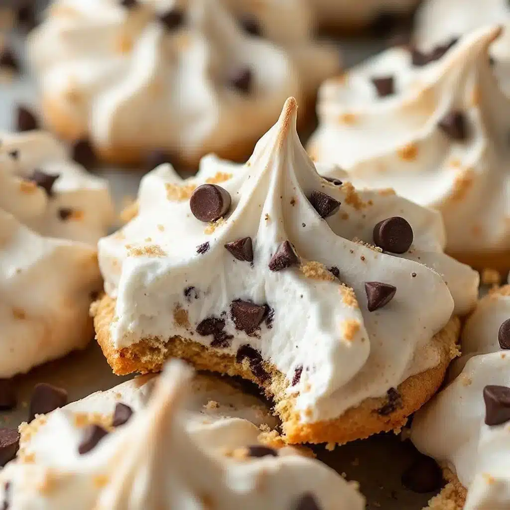 crispy ghost meringue cookies - featured image