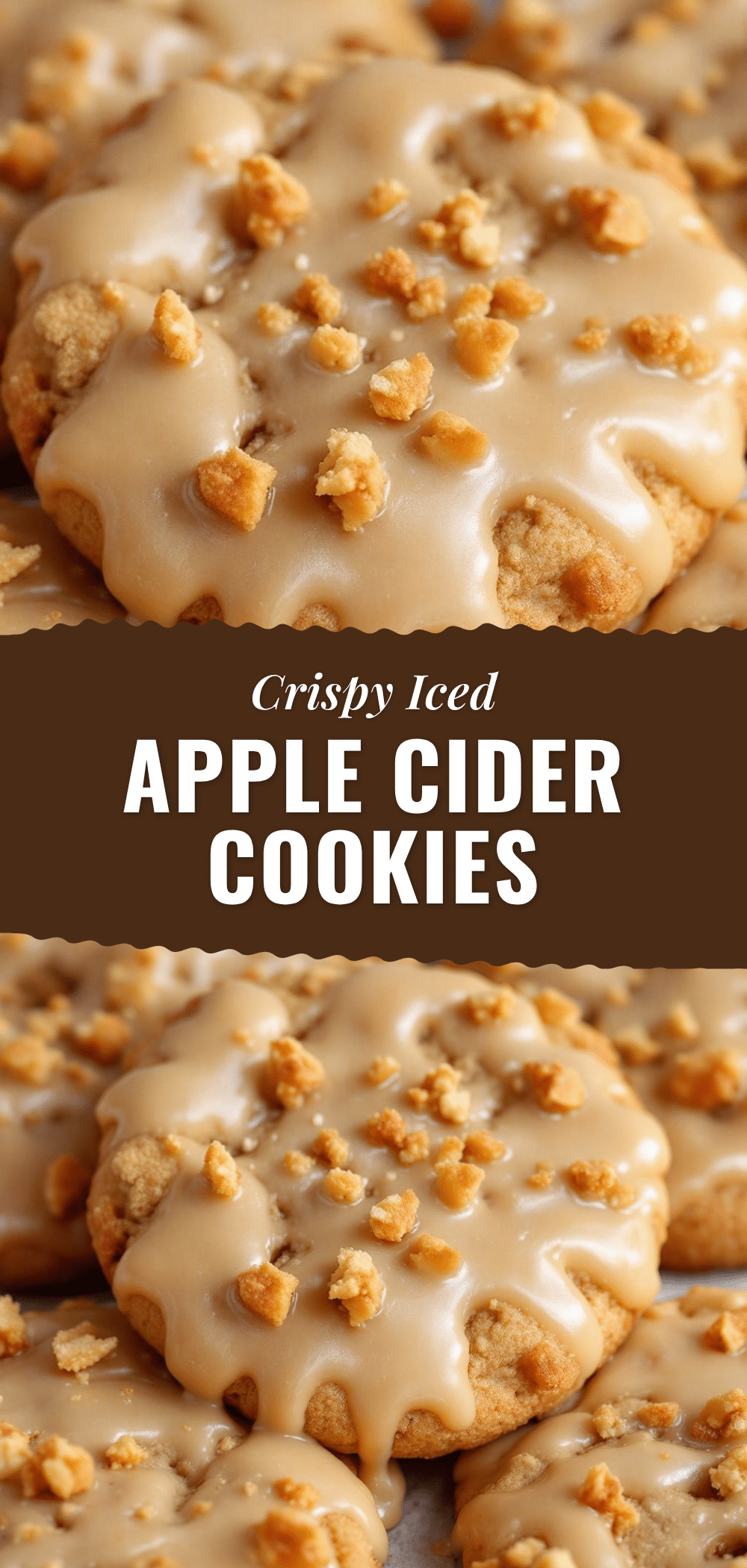 crispy iced apple cider cookies recipe