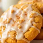 Crispy Iced Pumpkin Snickerdoodle Cookies - featured image