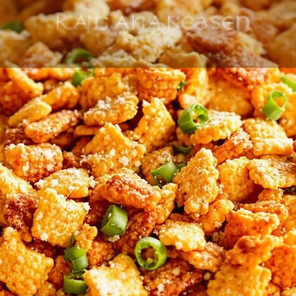 crispy savory ranch chex mix - featured image