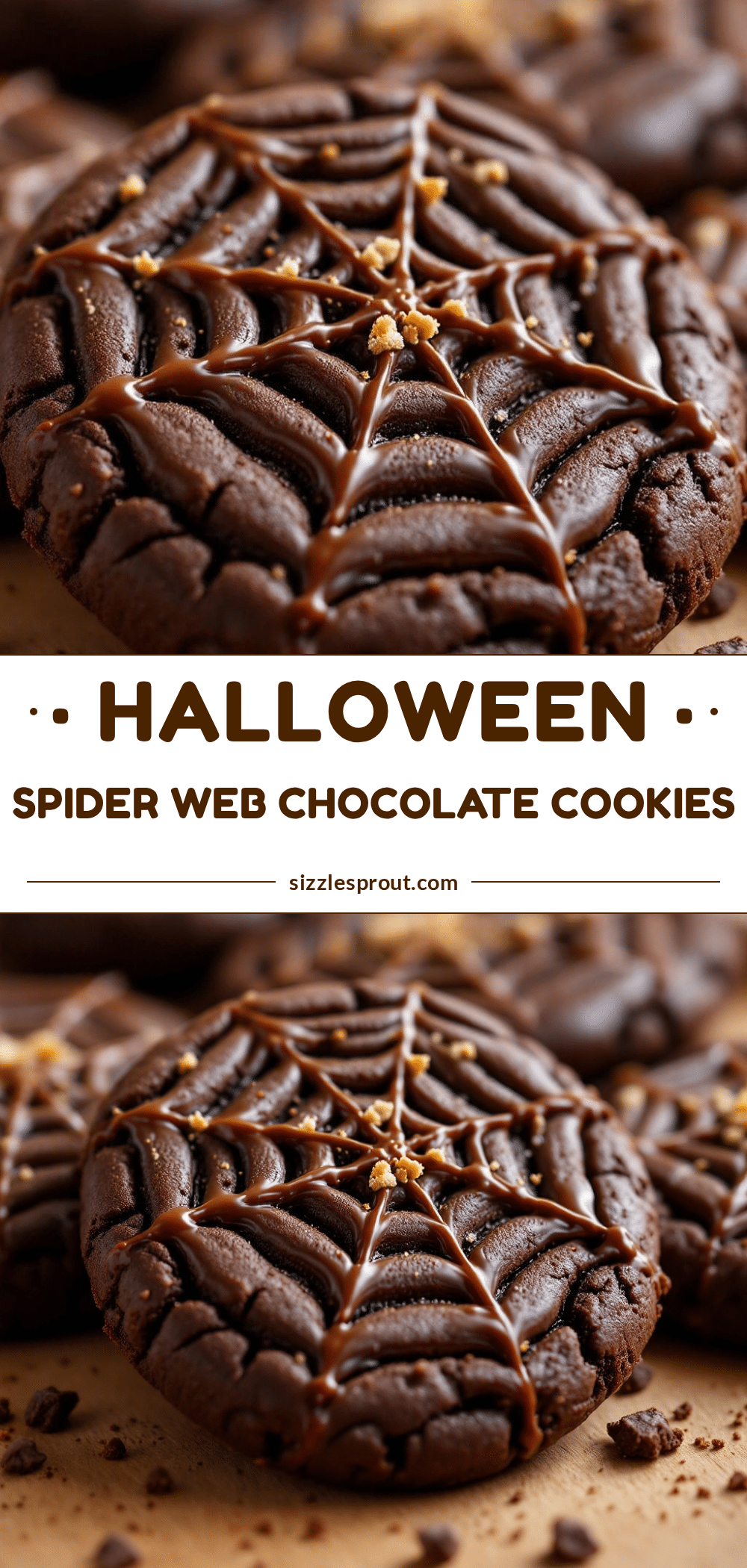 crispy spider web chocolate cookies recipe