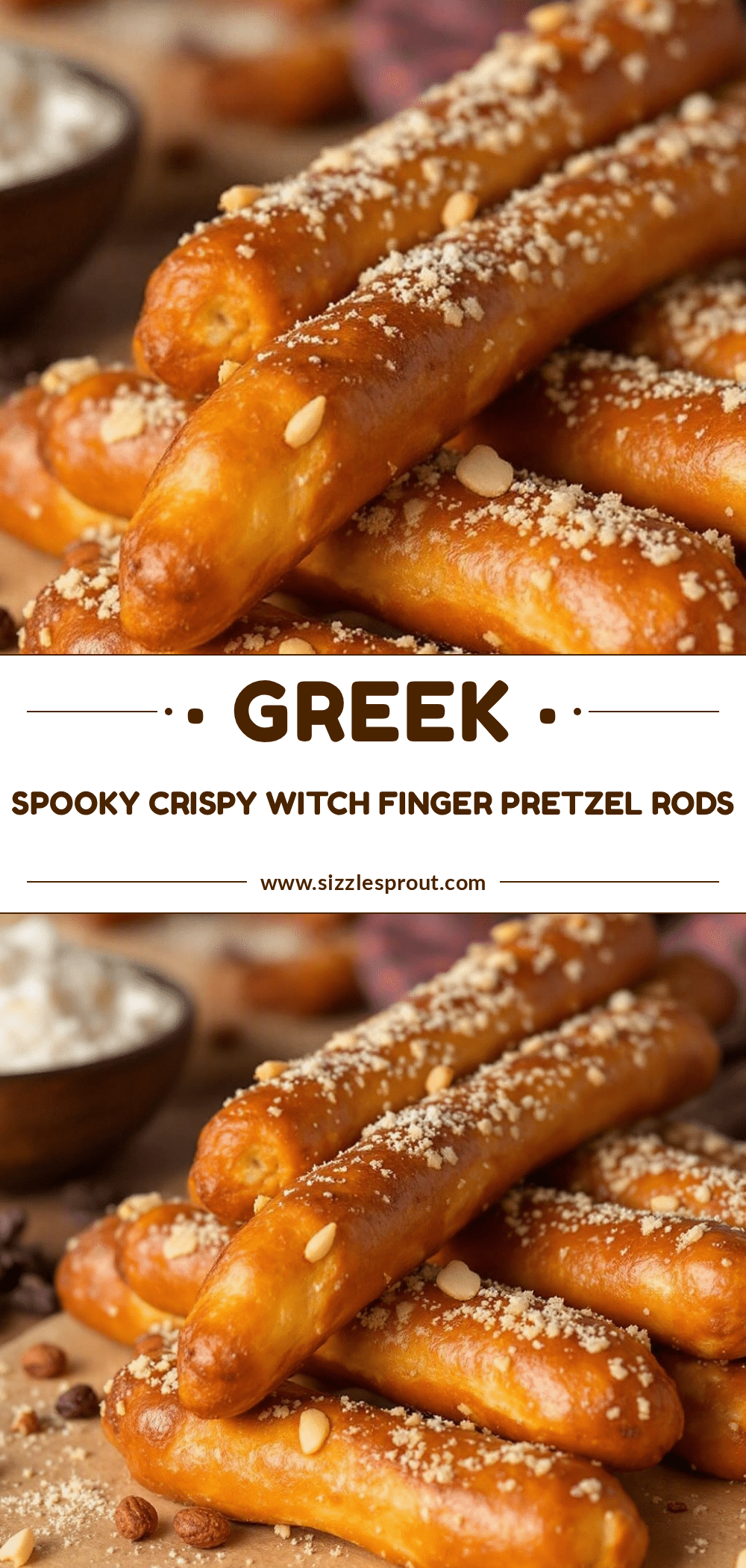 Crispy Witchs Finger Pretzel Rods recipe