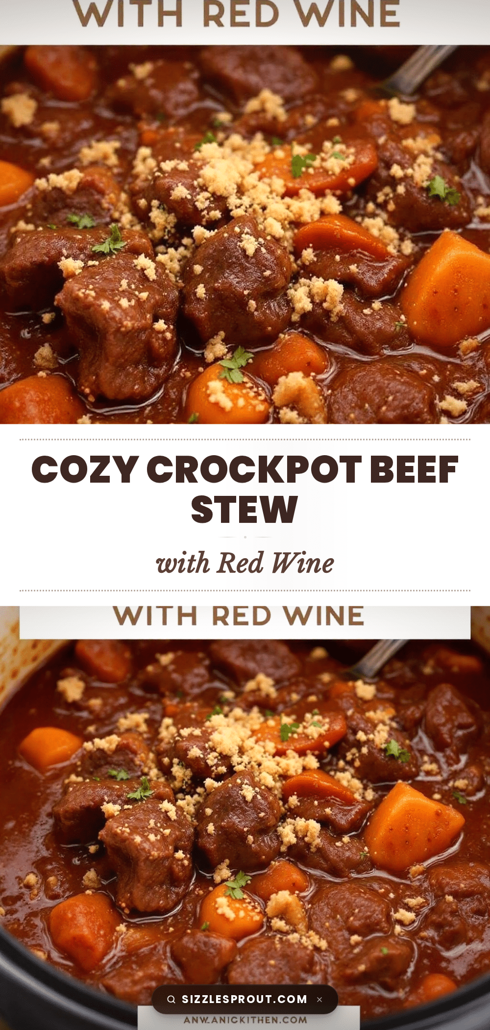 Crockpot Beef Stew with Red Wine recipe