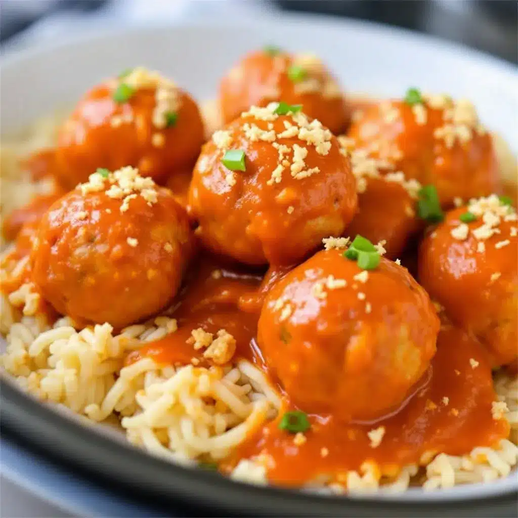 crockpot buffalo chicken meatballs preparation steps