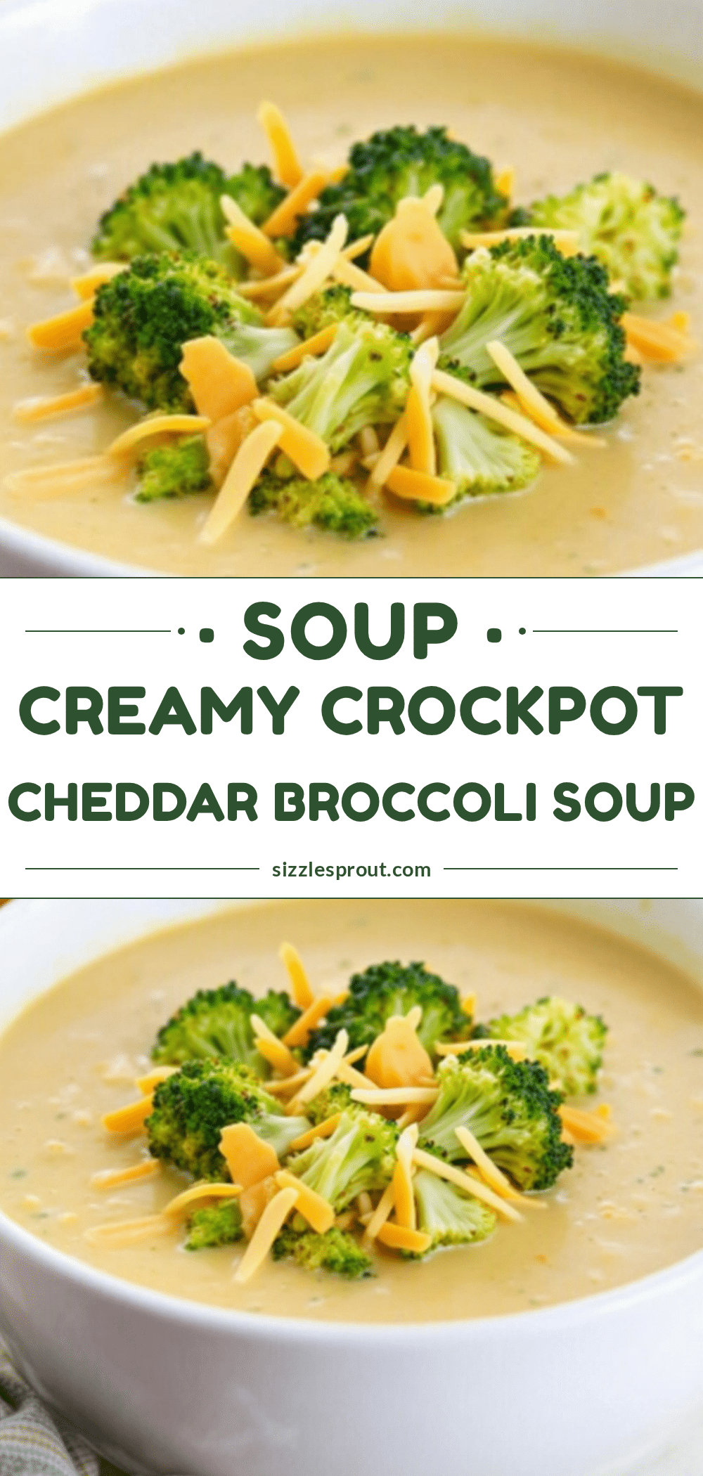 crockpot cheddar broccoli soup recipe