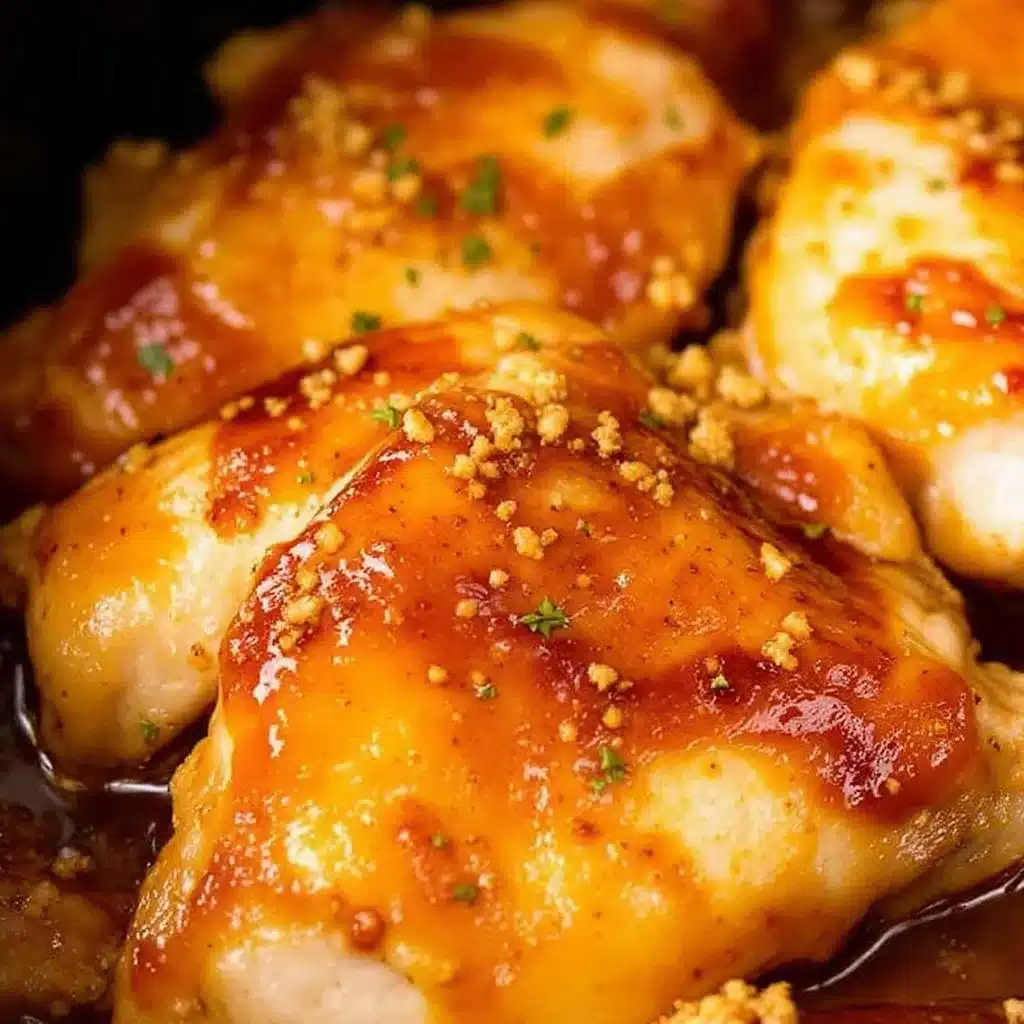 crockpot honey garlic chicken thighs - featured image