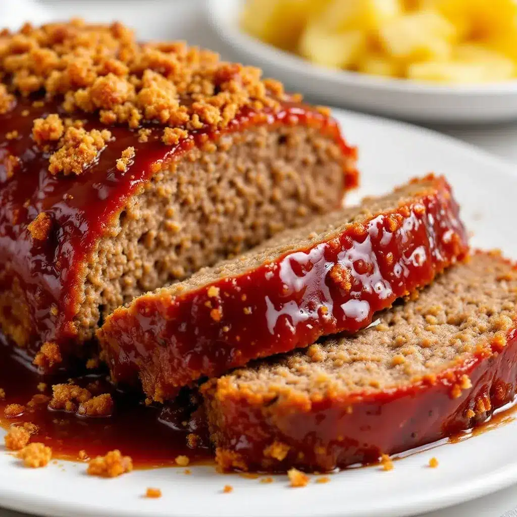 crockpot meatloaf with brown sugar glaze preparation steps