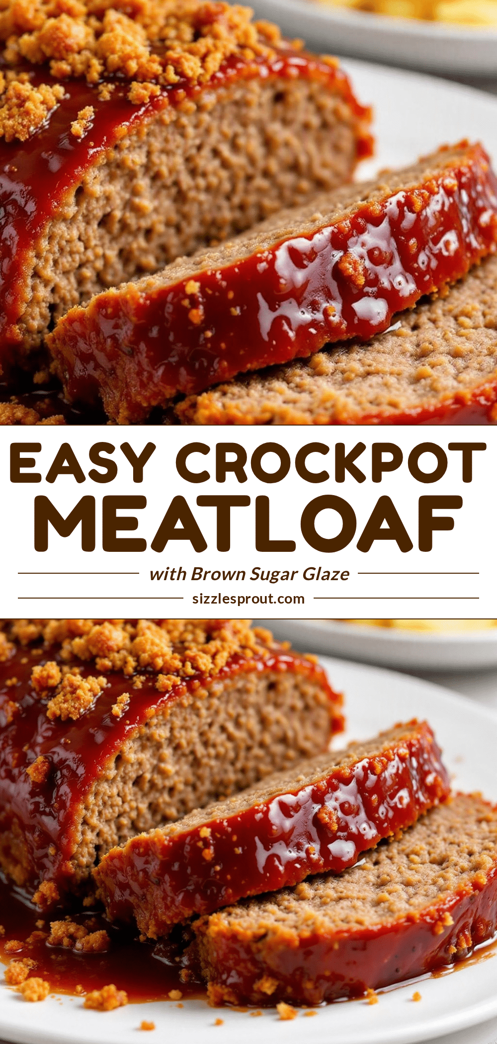 crockpot meatloaf with brown sugar glaze recipe
