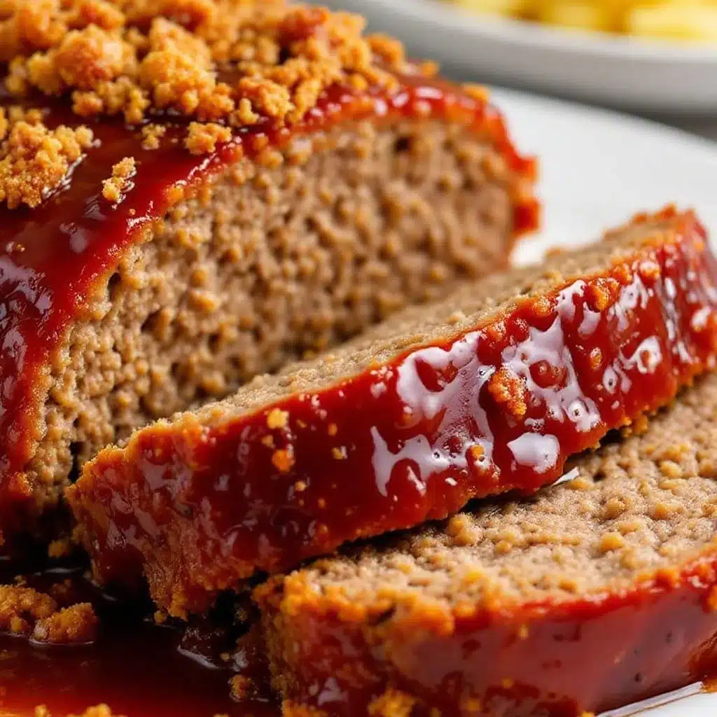 crockpot meatloaf with brown sugar glaze - featured image