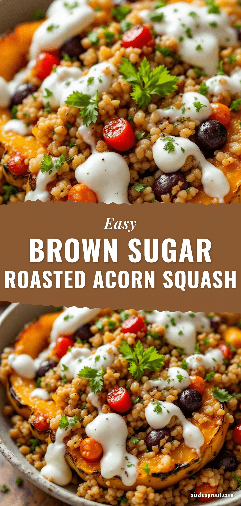 easy brown sugar roasted acorn squash halves recipe