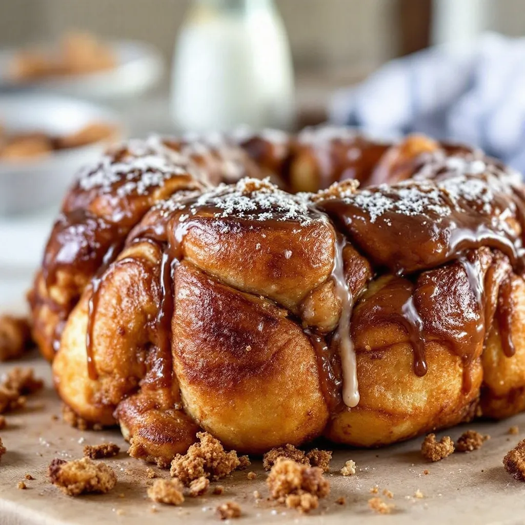 easy cinnamon roll monkey bread preparation steps