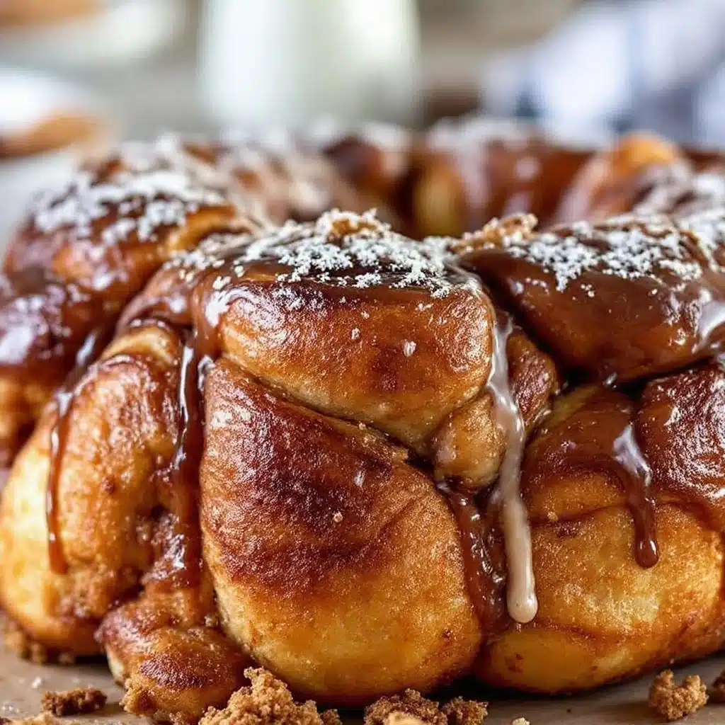 easy cinnamon roll monkey bread - featured image
