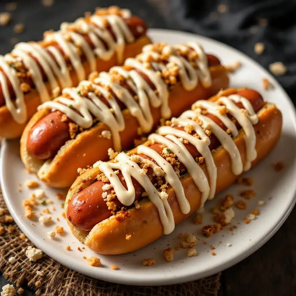 easy mummy hot dogs preparation steps