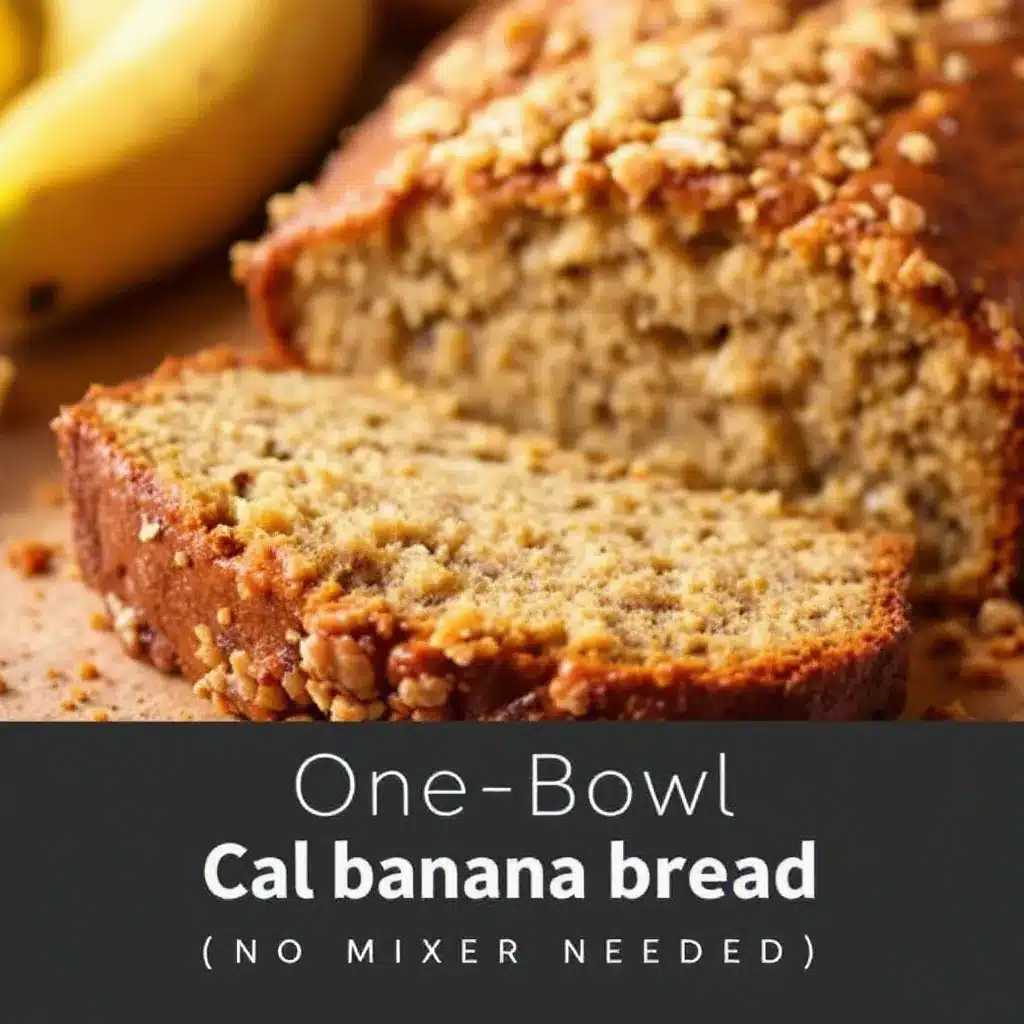 easy one-bowl moist banana bread preparation steps