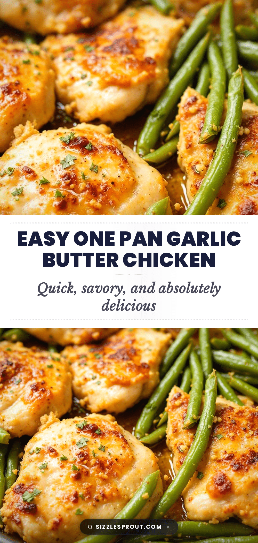 easy one pan garlic butter chicken thighs recipe