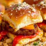 Easy Sheet Pan Sausage and Pepper Sliders - featured image