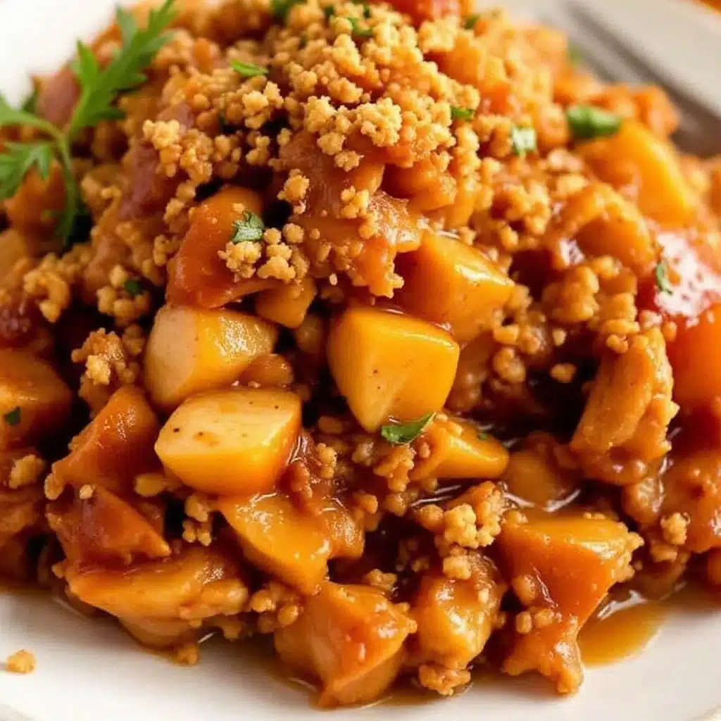 easy slow cooker apple cider pulled chicken - featured image