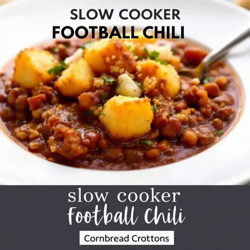 game day slow cooker chili preparation steps