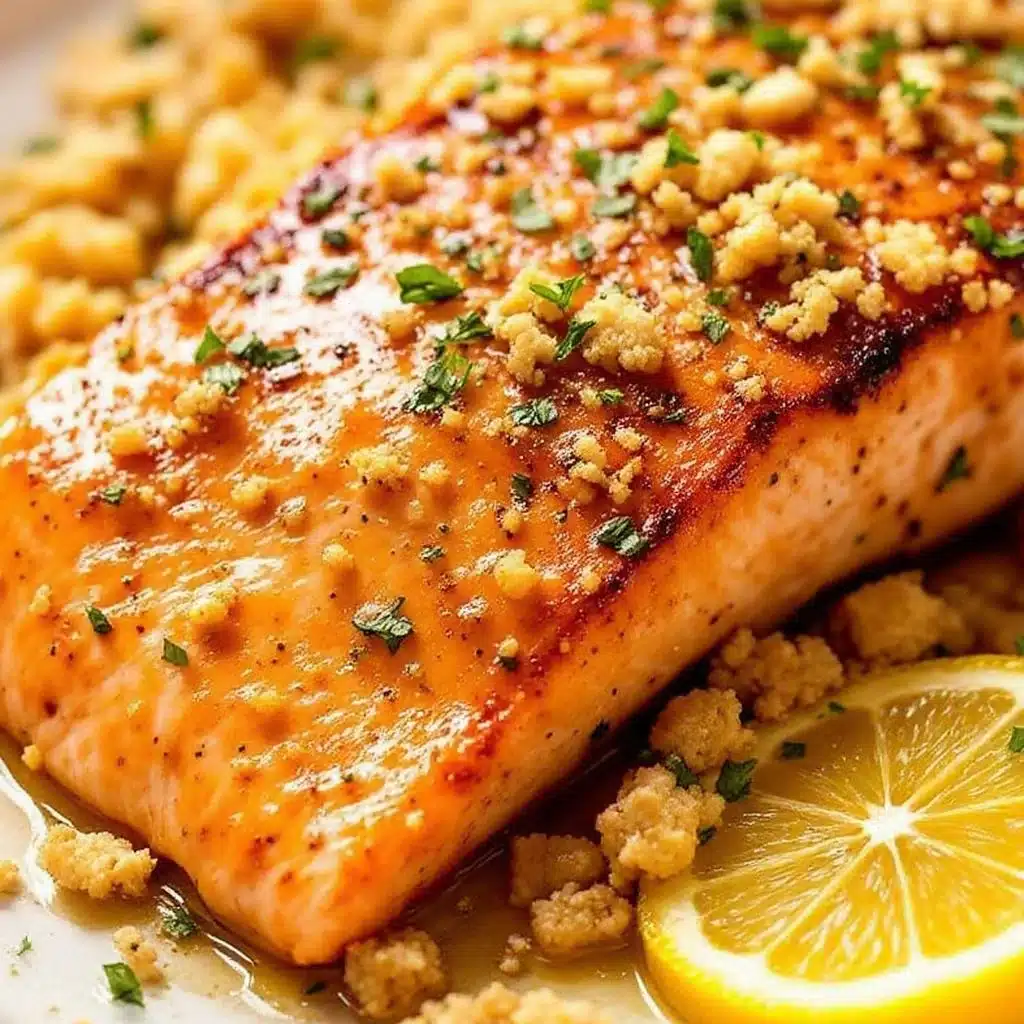 garlic butter salmon - featured image