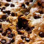 gooey chocolate chip skillet cookie for two - featured image