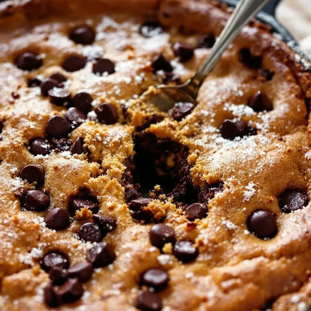gooey chocolate chip skillet cookie for two preparation steps