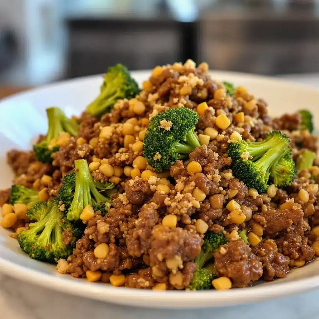 ground beef and broccoli stir fry preparation steps