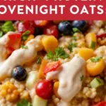 high-protein peanut butter overnight oats - featured image