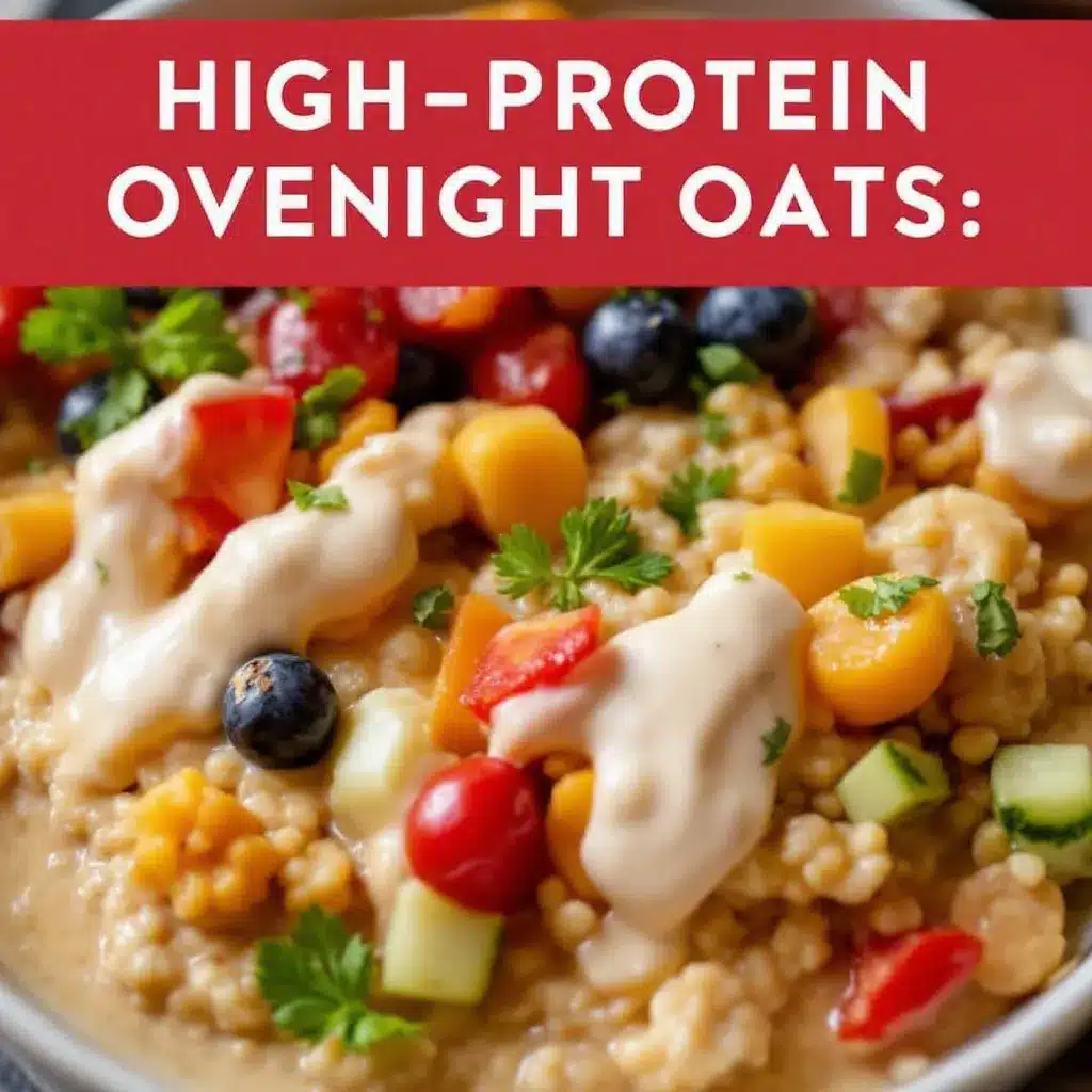 high-protein peanut butter overnight oats preparation steps