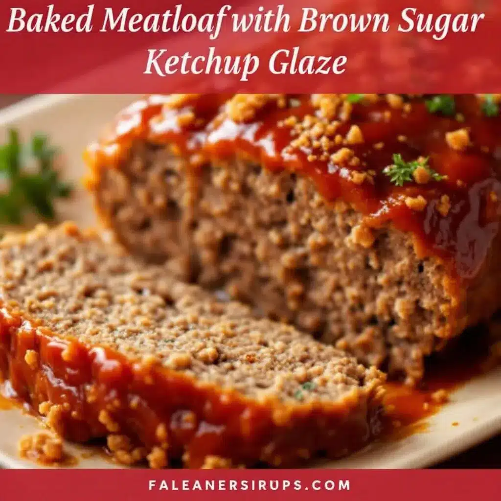 juicy baked meatloaf with sweet glaze preparation steps