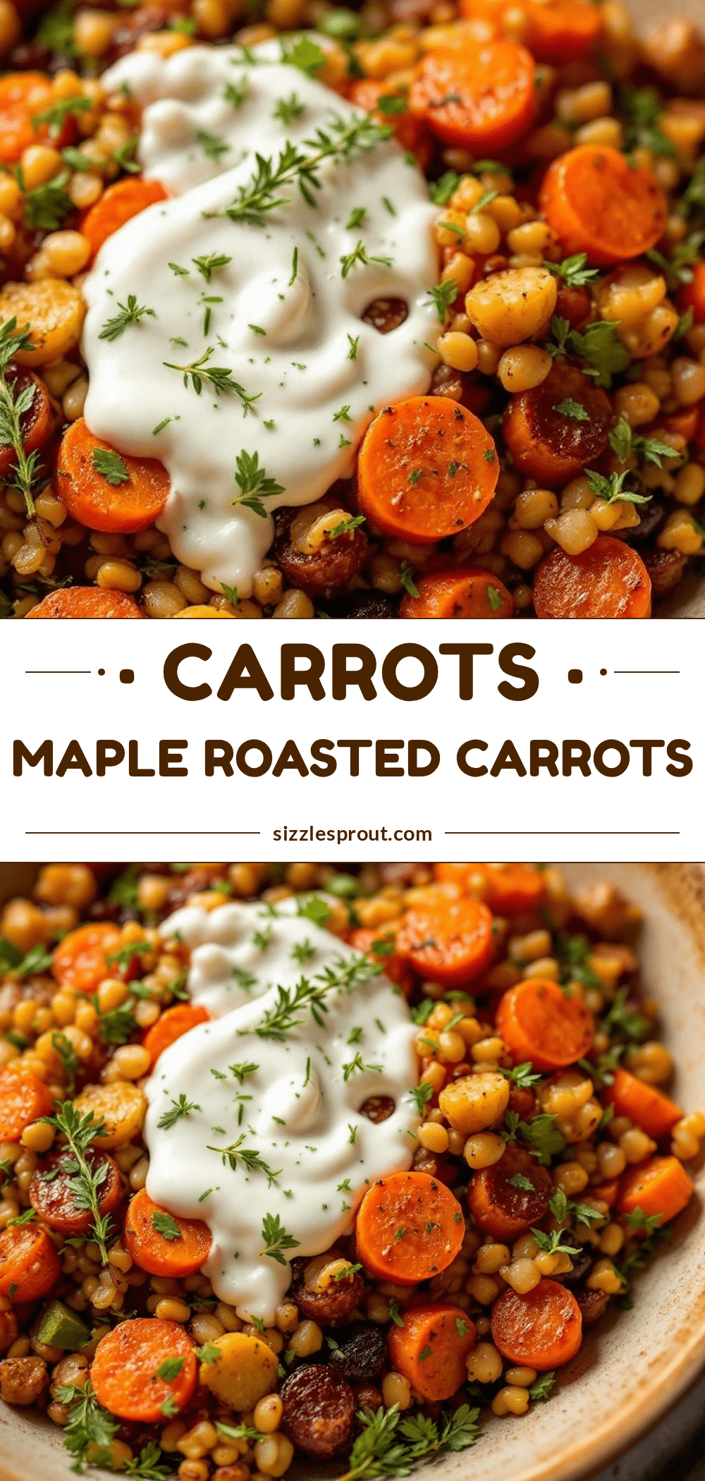 maple roasted carrots with thyme recipe