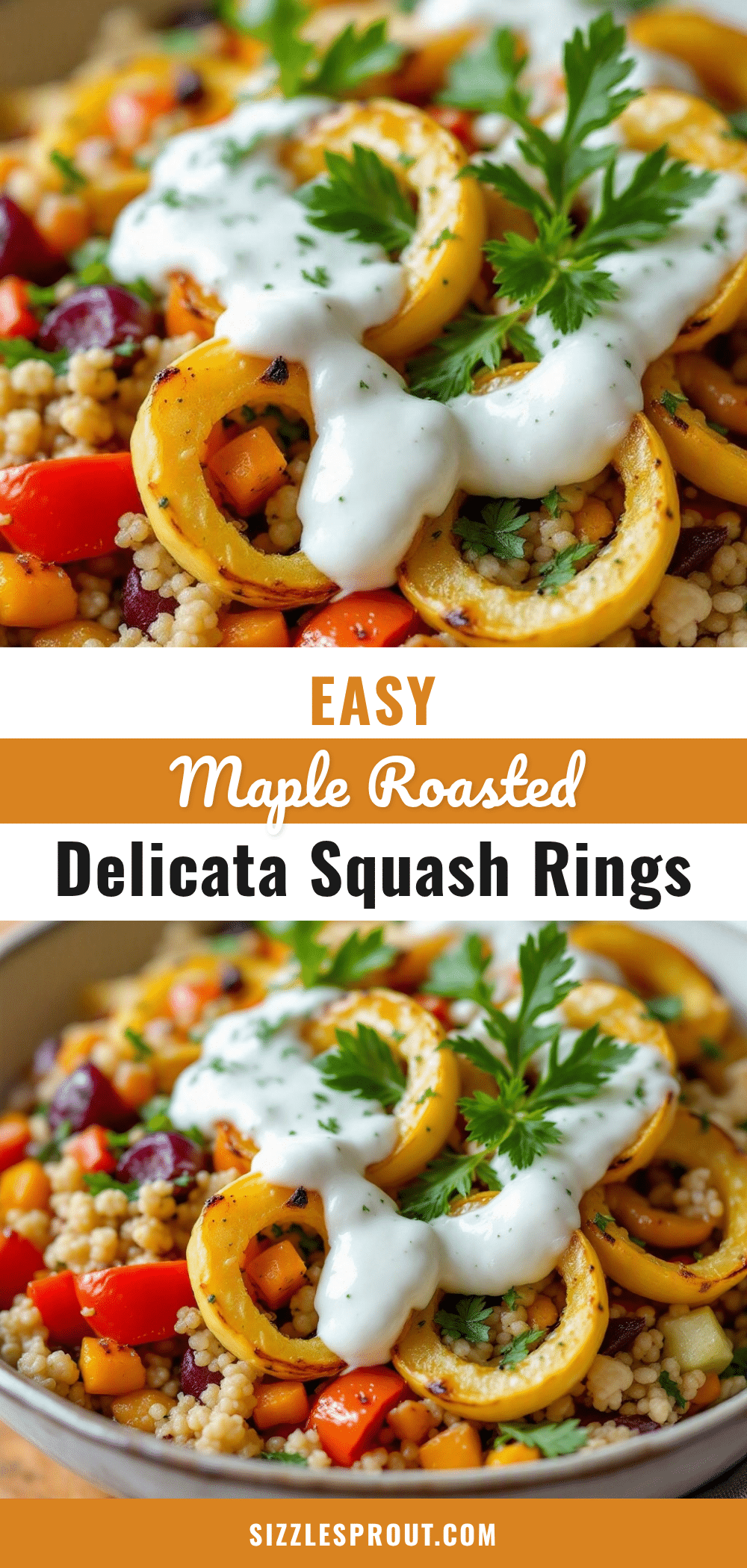 maple roasted delicata squash rings recipe