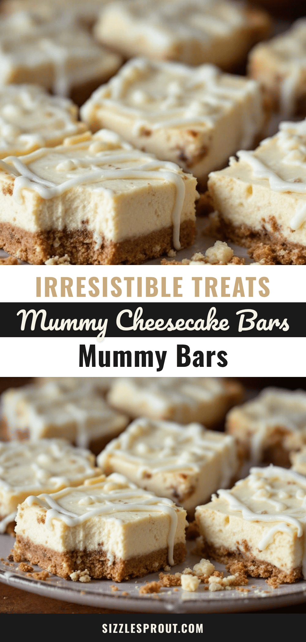 mummy cheesecake bars recipe
