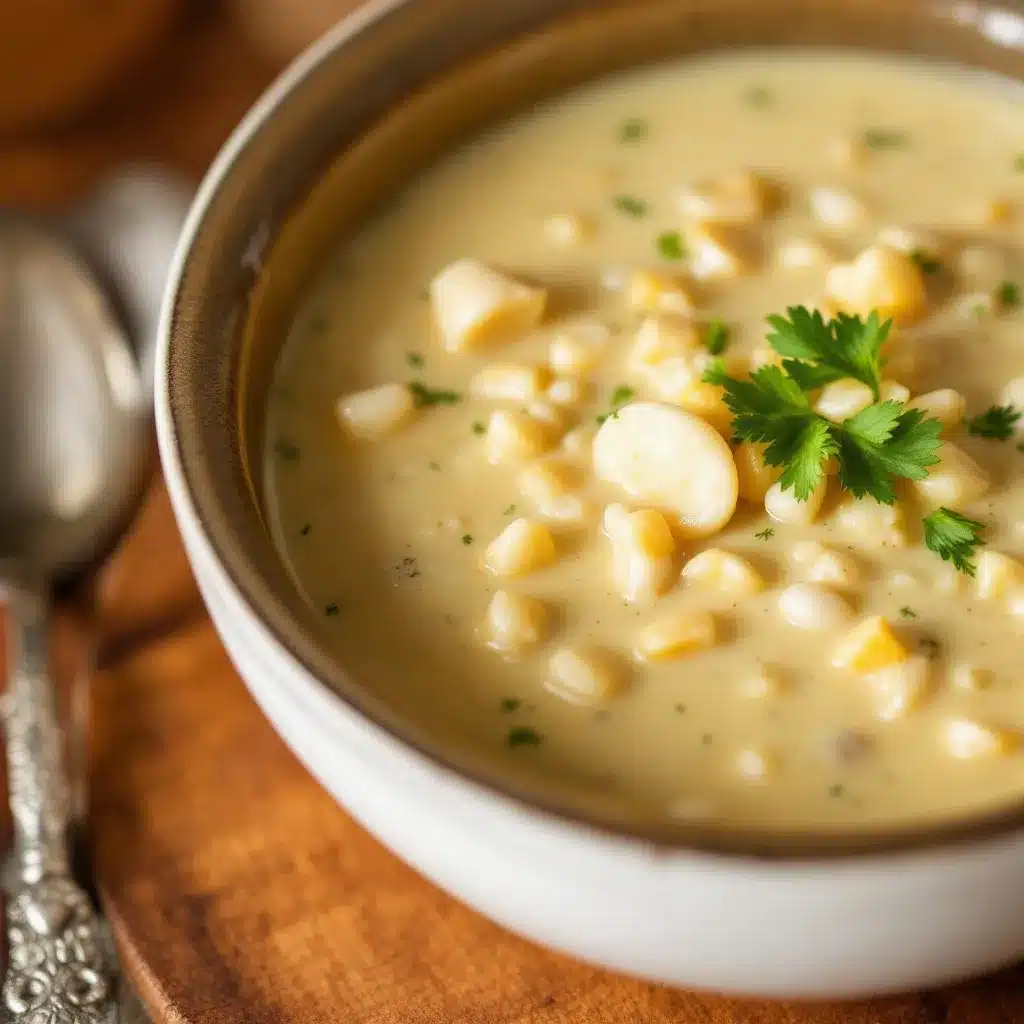 New England clam chowder preparation steps